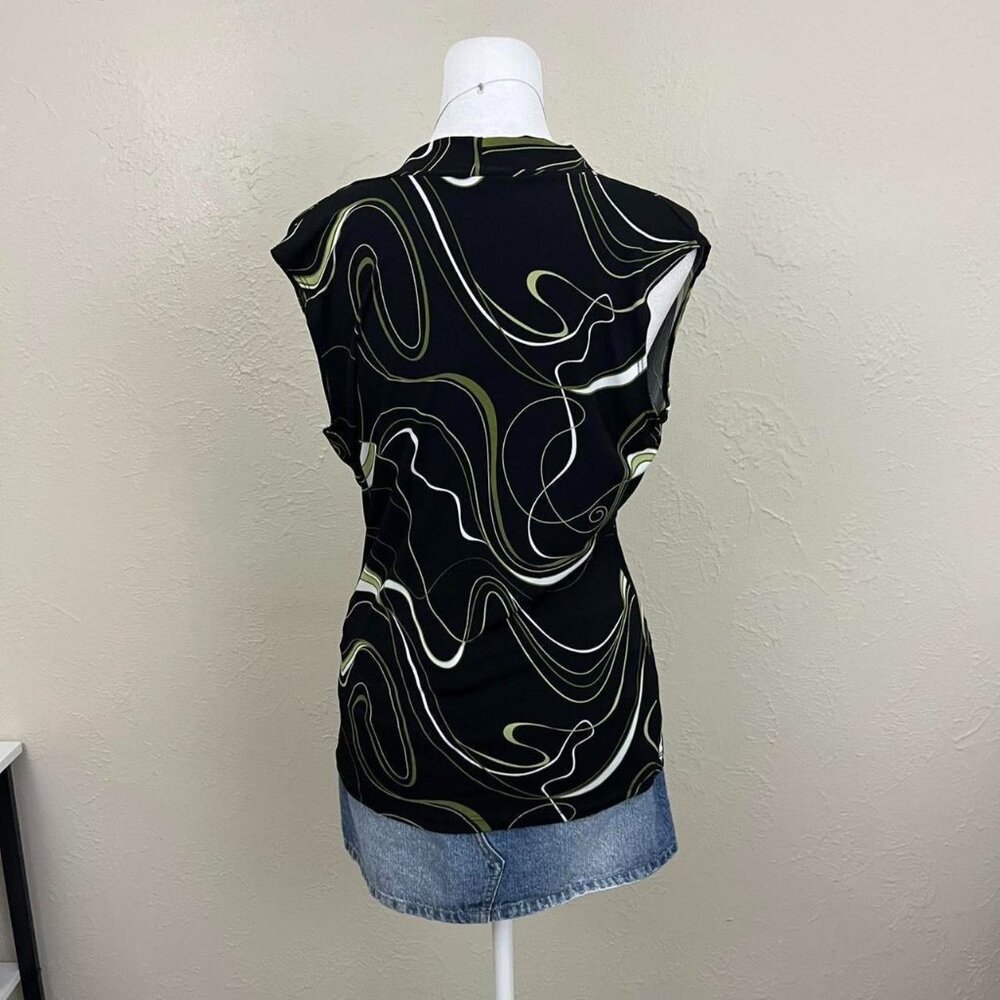 y2k quirky whimsical grunge downtown it girl sleeveless blouse top - Picture 3 of 8